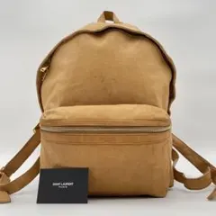 ✨高級✨　サンローランパリ レザー　リュック　バッグパック　キャメル　大容量