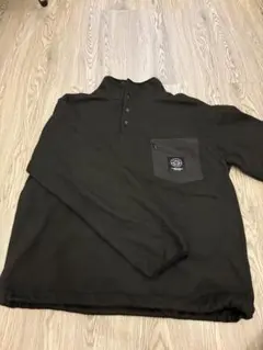 ブラックフリースジャケット ハイネック