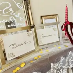 ウェディング受付アイテム♡〝groom〟〝bride〟