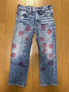 DENIM & DUNGAREE ドット柄デニムパンツ 120サイズ　ジーンズ