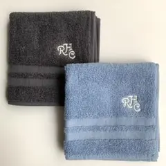 ロンハーマン☆RHC☆タオルハンカチ【Gray&Blue】2枚セット