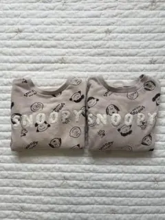 スヌーピー　裏毛トレーナー　100 ２枚セット