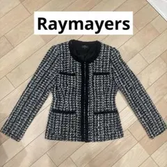 Raymayers ノーカラー　ツイードジャケット