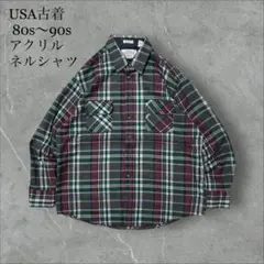 NORTHWEST TERRITORY 80s〜90s 韓国製アクリルネルシャツ