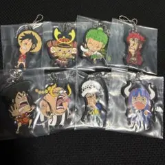 ワンピース　一番くじ　赤鞘九人男〜第一弾　H賞　ラバーマスコット　８個セット