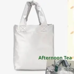 AfternoonTea アフタヌーンティー♪トートバッグ　巾着型シルバー❤︎保冷