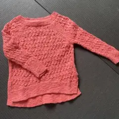 GapKids コーラルピンク セーター XS (4-5)