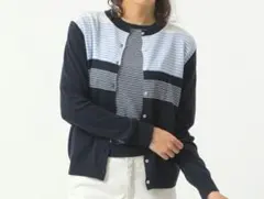 CROCODILE CHIC ネイビー ストライプ アンサンブル M