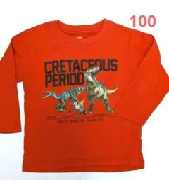 恐竜プリントTシャツ ロングTシャツ　100cm　UNIQLO　男の子