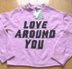 H&M LOVE AROUND YOU ニット ピンク S★新品タグ付★