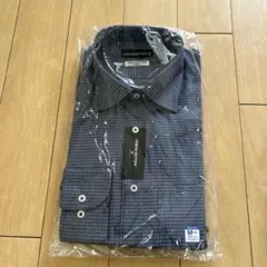 URBAN BETTER ネイビー系チェック ワイシャツ M