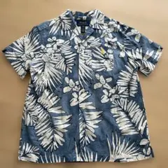 【美品】ラルフローレン リネン混アロハシャツ　140cm