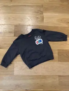 【美品】PEZキャラクター トレーナー ダークグレー　ブラック 100㎝