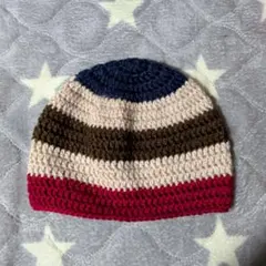 ビーニー　ニット帽　ハンドメイド　レディース　かぎ針