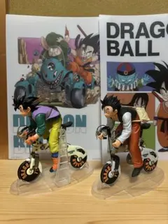 ドラゴンボール 一番くじ悟空 悟飯　スナップコレクション 自転車フィギュアセット