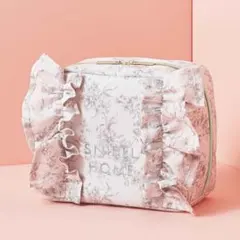 SNIDEL HOME『マルチに使えるフリルビッグポーチ』スウィート9月付録