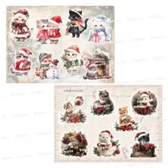 【バラ売り️️⭕️】コラージュシート 20枚 2種類各10枚 素材 ペーパー d