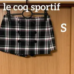 ルコックスポルティフ　ゴルフ　ショートパンツ　スカパン　S チェック柄