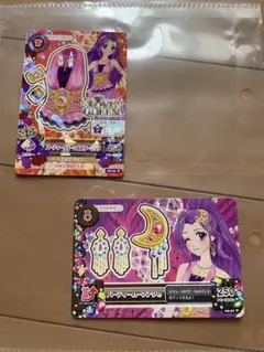 アイカツカード神崎美月レアLoveQueen & パーティームーン　2枚セット