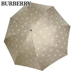 希少　BURBERRY バーバリー 折りたたみ傘 ホースロゴ 総柄