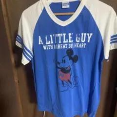 ミッキーマウスプリントTシャツサイズ表記M美品のサムネイル