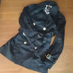 最終値下げ♡ 試着のみ ブラック×ゴールド×ゼブラ トレンチコート スプリング