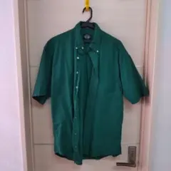 DOCKERS 緑 半袖シャツ Mサイズ