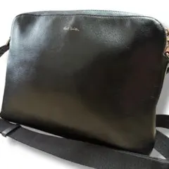 Paul Smith レザーショルダーバッグ ポールスミス ブラック　黒 本革