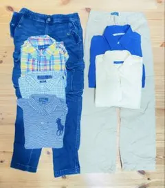 ポロラルフローレン他　男児ブランドウェア　サイズ120〜150 7点まとめ売り