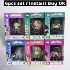 鬼滅の刃 ゆらゆらヘッド フィギュア 6個 まとめ売り
