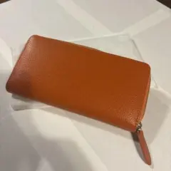 長財布 オレンジ スタジオYクリエーション モンフリーニ使用 - メルカリ