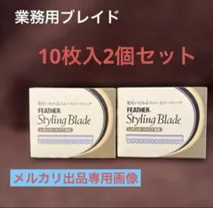フェザー スタイリングブレイド EX 10枚入2個セット