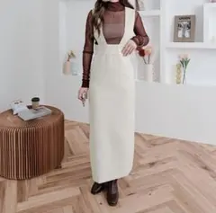 maviru by KiraKiraShop ジャンスカ　アイボリー　Sサイズ