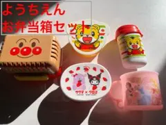 幼稚園お弁当箱セット、男女兼用、アンパンマン、プリンセス、しまじろう、全無記名