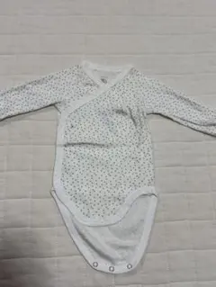 PETIT BATEAU ドット柄長袖ボディ 3m