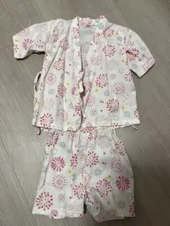 花火模様 甚平 100サイズ