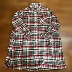 【無印良品】ワンピース　シャツワンピース　チェック柄　キッズ　長袖　無印　120