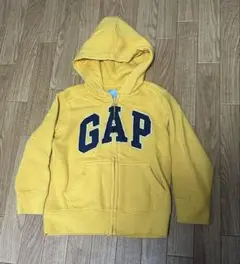 GAP】 ロゴパーカー110cm イエローフル ジップキッズ