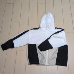 WEGO フード付きカラーブロックウィンドブレーカー F