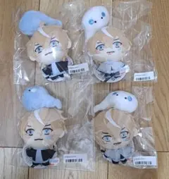 タイクレ限定　そらびびペアぬいぐるみマスコット　そらびび（ポンチョ）&しい 4個 タイクレ限定 そらびびペアぬいぐるみマスコット そらびび（ポンチョ
