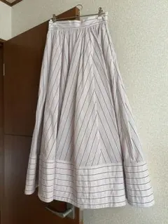 FRAY I.D ライトポプリンフレアースカート　ピンク