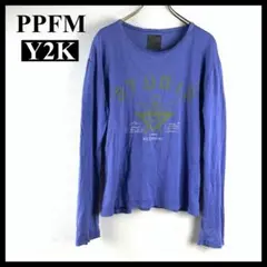 Y2K・00s【PPFM】ロゴプリント/長袖シャツ ロンT 短丈 ヴィンテージのサムネイル