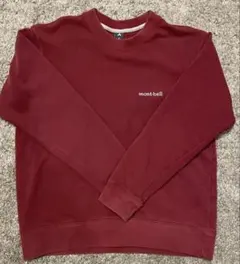 mont-bell モンベル コットン スウェット 男女兼用 Mサイズ ボルドー