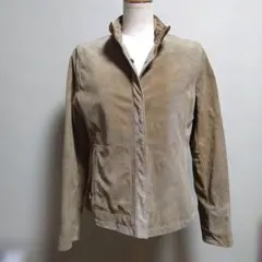 COMME CA DU MODE ベージュ ス　牛革エードジャケット