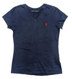 RALPH LAUREN VネックTシャツ ネイビー Mのサムネイル