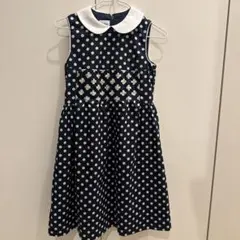 familiar 水玉模様 ワンピース 120