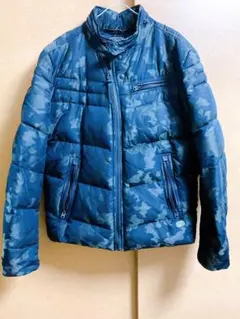 DIESEL ディーゼル 迷彩柄 シングル ライダース ダウンジャケット