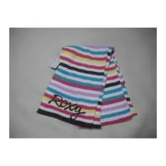 om117 ROXY ロキシー ニットマフラー ボーダー