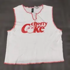 ★H&M DIVIDED Cherry Coke タンクトップ S クロップド丈のサムネイル