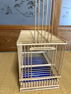 ぺんたくん様専用【新品、未使用】鳥籠屋 十蔵 ヤマガラ胴張籠 竹製